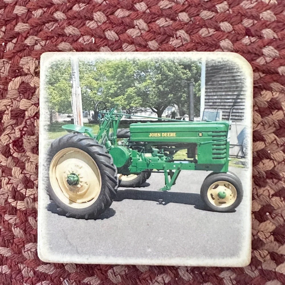 Crabby Coaster Company‎ Tractor Ceramic Coasters Set of 3 Farmhouse Decor